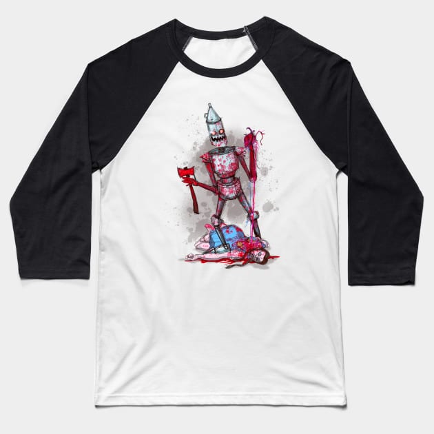 Tin Man Gets A Heart Baseball T-Shirt by LVBart